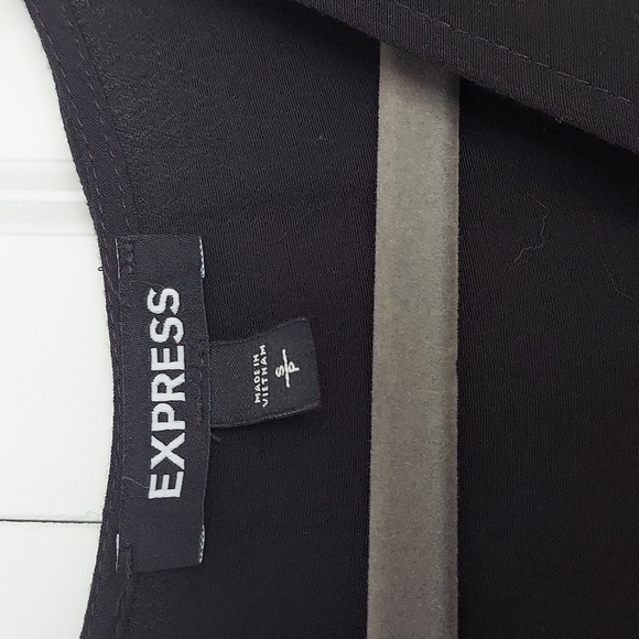 NWOT Express Small black button up dress - Picture 6 of 8